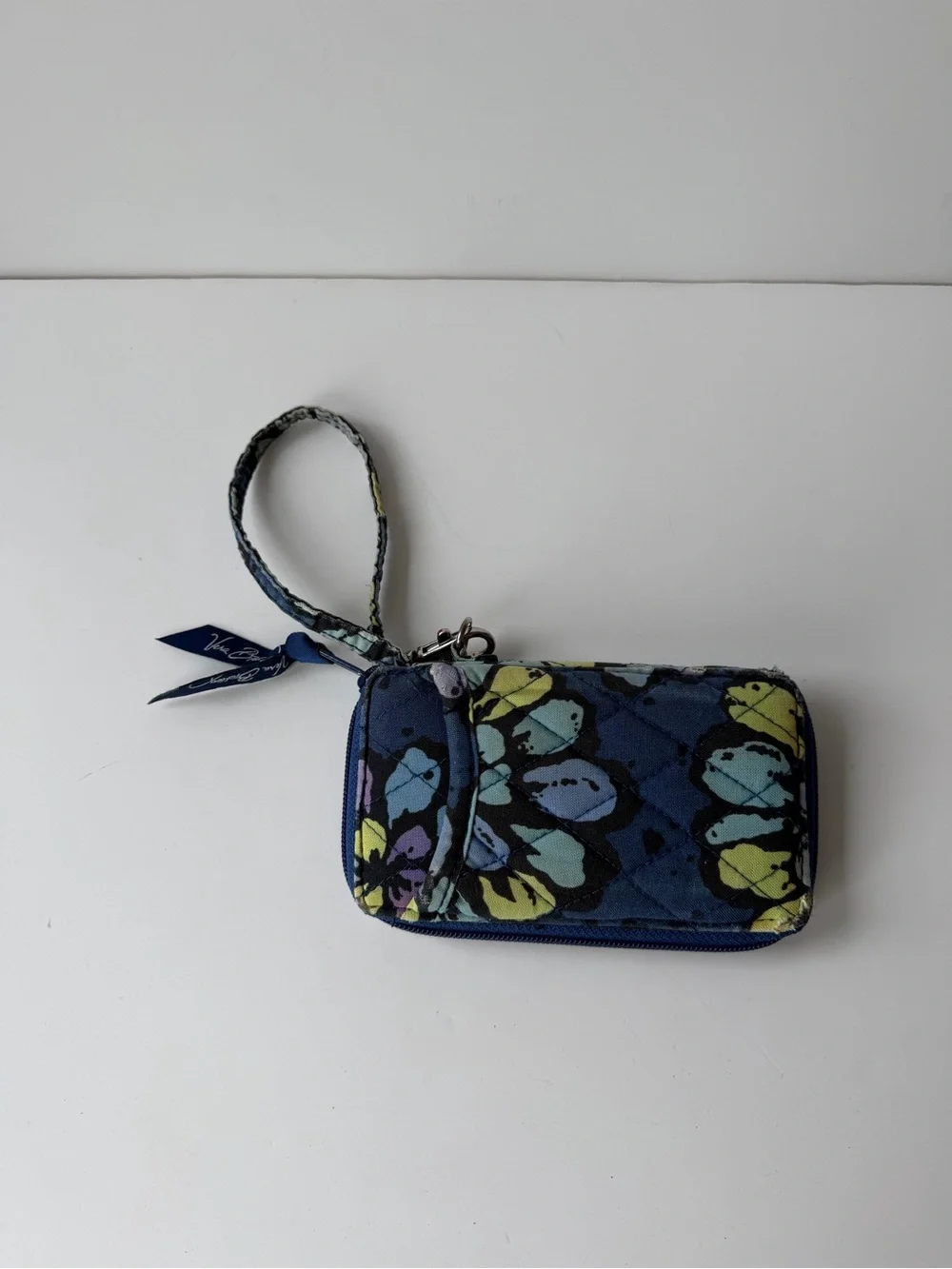 Vera Bradley Blue flower wallet purse wristlet